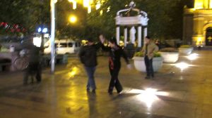 dancing on the square